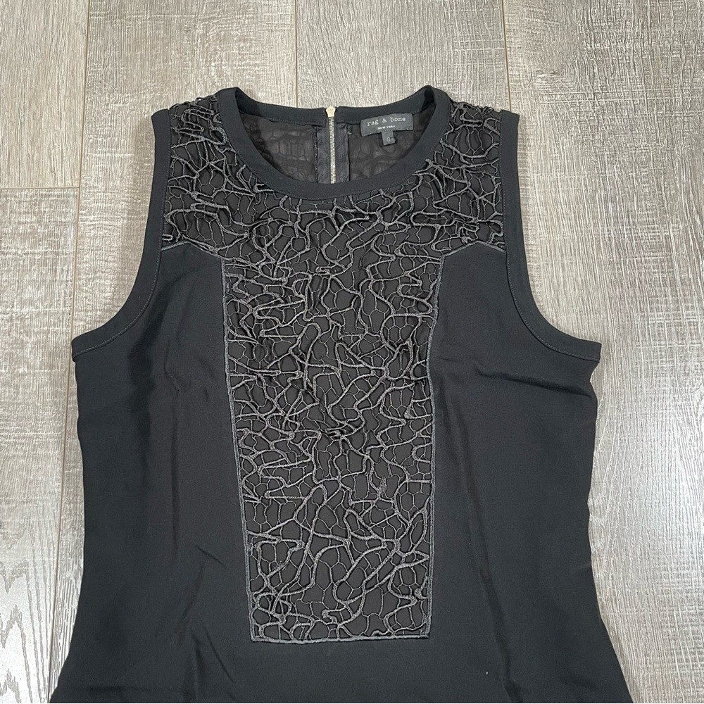 Rag & Bone Mijo Sleeveless Black Dress Size 8 - Picture 4 of 9